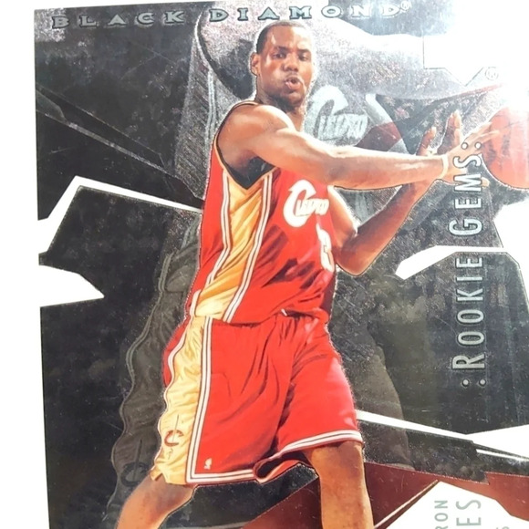 LEBRON James Upper Deck Black Diamond NBA Rookie Gems Card Large Size Promo - Picture 1 of 4
